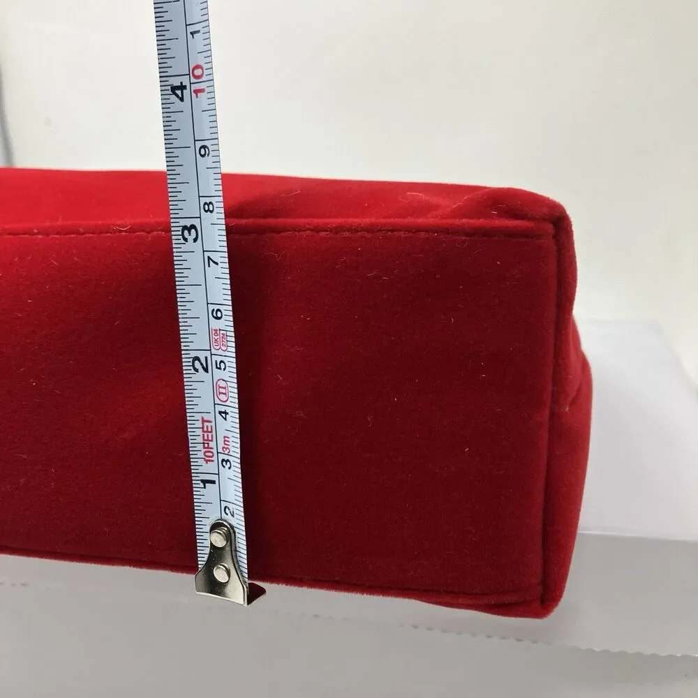 Victoria's Secret Red Velvet Glam Makeup Bag Wristlet Cosmetic‎ Case